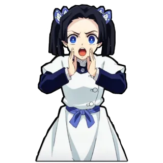 ❄️ Kanao Tsuyuri Demon Slayer anime, demon slayer, kanao tsuyuri, character, girl telegram sticker