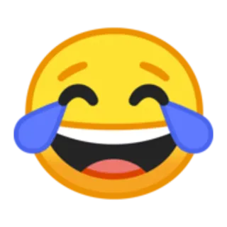 😂 emoji, laughing, crying, tears telegram sticker