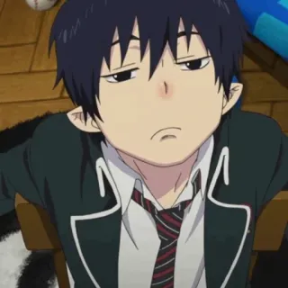 ☁️ Rin Okumura Blue Exorcist Anime, Junge, Charakter, Rin Okumura, Blue Exorcist telegram sticker