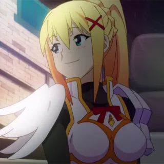 🛡 Darkness Konosuba アニメ, このすば, ダクネス, ワイフ, キャラクター, 女性 telegram sticker