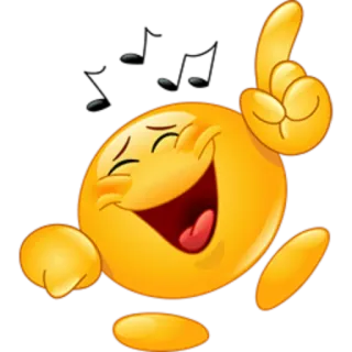 💃 Emoji, Riso, Alegria, Feliz, Desenho animado, Engraçado telegram sticker
