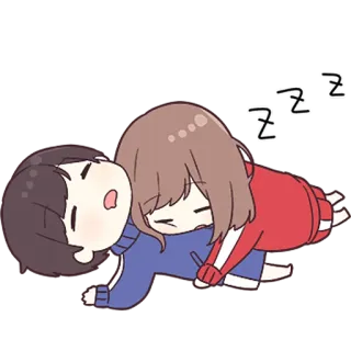 ❤️ ZZZ sleepy, nap, anime, cartoon, cute, tired whatsapp sticker
