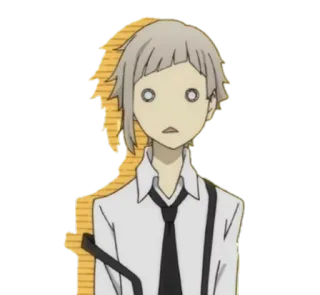 😐 Atsushi Nakajima Bungou Stray Dogs anime, chocado, surpreso, Atsushi, Nakajima telegram sticker