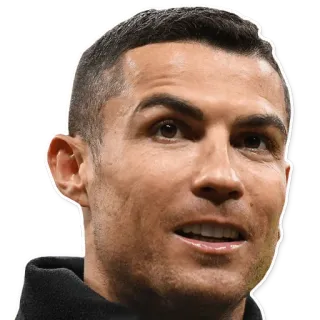 🙂 Cristiano Ronaldo football, athlète, portrait, football américain, joueur whatsapp sticker