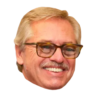 🤓 Alberto Fernandez 정치인, 대통령, 알베르토 페르난데스, 아르헨티나, 초상화, 얼굴 사진 telegram sticker