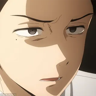 🎏 Anime, Homme, Visage, Sérieux, Portrait telegram sticker