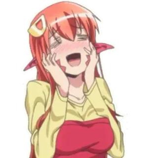 🤤 Anime, Słodkie, Monster girl, Kreskówka, Miia telegram sticker