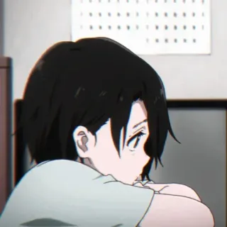 ◾️ Anime, Personage, Verdrietig, Meisje, Manga whatsapp sticker