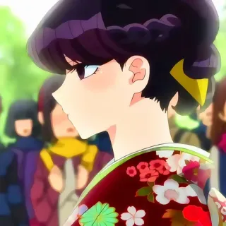 🙂 Komi Shouko Komi Can't Communicate Anime, Komi Can't Communicate, Komi Shouko, Manga, Mignon, Personnage, Écolière whatsapp sticker