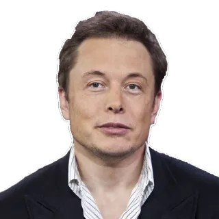 ☺️ Elon Musk Elon Musk, businessman, entrepreneur, tech, Tesla, SpaceX telegram sticker