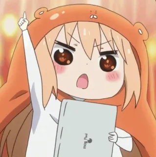 😑 Anime, Personnage, Mignon, Kawaii, Dessin animé whatsapp sticker