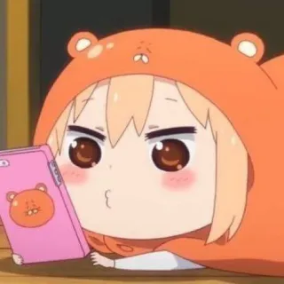 🍊 Umaru Doma Himouto! Umaru-chan anime, manga, umaru, himouto, cute, girl, kawaii telegram sticker