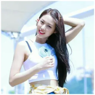 🌸 mujer, sonrisa, belleza, aire libre, asiática, abanico, persona telegram sticker