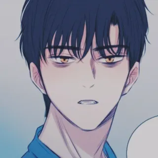 ➿ Anime, Manga, Personaje, Hombre, Retrato, Arte, Ilustración telegram sticker