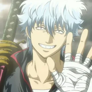 🔮 Gintoki Sakata Gintama Anime, Manga, Samurái, Gintama, Gintoki, Sakata Gintoki, Personaje, Espada telegram sticker