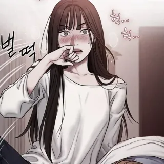 💀 벌떡 phụ nữ, anime, manga, nghệ thuật, châu Á whatsapp sticker