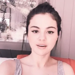 👛 Selena Gomez знаменитость, певец, актриса, портрет, лицо, женщина, известный telegram sticker