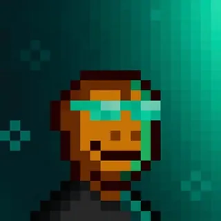 π pixel art, nft, avatar, glasses, man telegram sticker