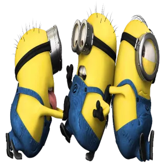 👥 Minions Despicable Me Minions, Phim hoạt hình, Hoạt hình, Hài hước, Kẻ trộm mặt trăng, Nhân vật phim, Hài telegram sticker