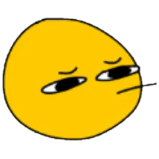 😐 Emoji, Gesicht, Lustig, Stimmung, Ausdruck, Gelb telegram sticker