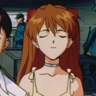❤️ Asuka Langley Soryu Neon Genesis Evangelion anime, girl, red hair, Asuka, Evangelion, character telegram sticker