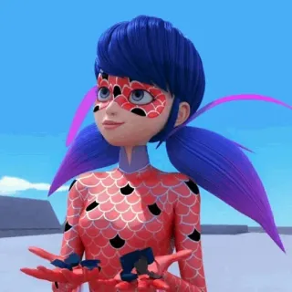 ❄️ Ladybug Miraculous: Tales of Ladybug & Cat Noir cartoon, anime, ladybug, miraculous, tales of ladybug, animated, superhero whatsapp sticker