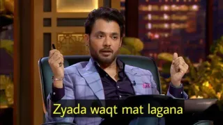 😏 Zyada waqt mat lagana indisch, Mann, Unternehmer, Höhle der Löwen, Hindi, Meme telegram sticker