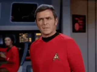 🤨 Dr. Leonard 'Bones' McCoy Star Trek สตาร์ เทรค, โบนส์ แมคคอย, ดร. แมคคอย, เลียวนาร์ด แมคคอย, สตาร์ เทรค ภาคดั้งเดิม telegram sticker