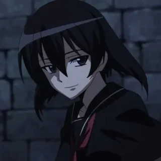 😏 Akame Akame ga Kill! Anime, Postać, Czarne włosy, Akame, Akame ga Kill! telegram sticker