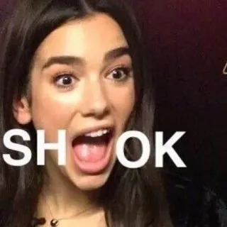 😱 SHOOK потрясен, в шоке, удивлен, взволнован, выражение, эмоция telegram sticker