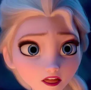 🧏‍♀ Elsa Frozen Elsa, Disney, Frozen, Princesa, Desenho animado, Animação telegram sticker