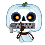 🤐 тыква, хэллоуин, страшный, осень, осень, монстр telegram sticker