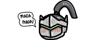 🗡 Genji Overwatch MADA MADA! Гэндзи, Overwatch, Мада Мада, Видеоигра, Киборг, Герой whatsapp sticker