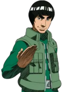 😊 Might Guy Naruto อนิเมะ, ตัวละคร, ไมท์ ไก, นารูโตะ telegram sticker
