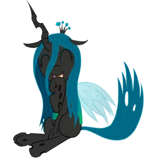😅 Queen Chrysalis My Little Pony my little pony, rainha chrysalis, desenho animado, a amizade é mágica, pônei, personagem whatsapp sticker