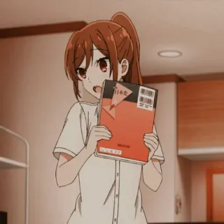 🎟 日本史 Anime, Chica, Libro, Japonés, Escuela telegram sticker