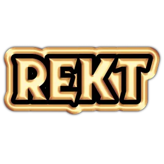☠️ REKT 游戏, 网络用语, Rekt, 失败, 幽默 telegram sticker