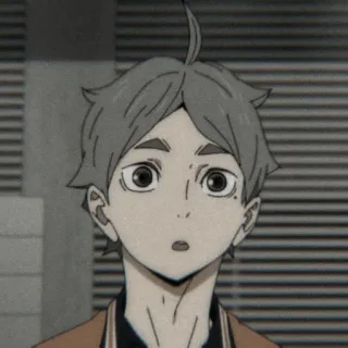 ⚫ Sugawara Koushi Haikyuu!! anime, haikyuu, sugawara, koushi, manga telegram sticker