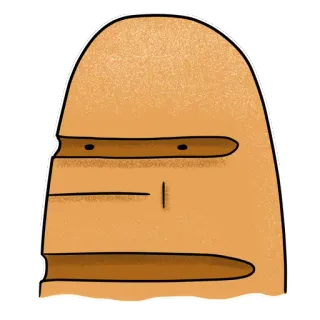 😐 Cartoon, Abstract, Minimalistisch, Personage, Blob, Illustratie telegram sticker