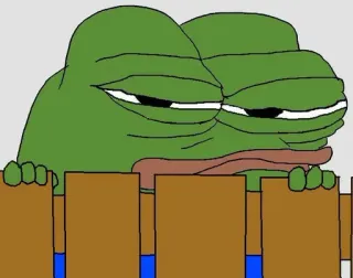 😑 Pepe the Frog pepe, rana, meme de internet, meme, triste telegram sticker