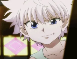 😕 Killua Zoldyck Hunter x Hunter アニメ, 漫画, キルア, ハンターハンター telegram sticker