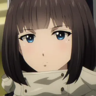 📱 Anime, Mädchen, Charakter, Süß, Brünette telegram sticker