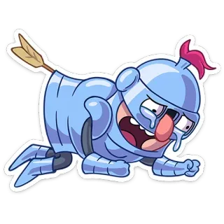😭 cavaliere, freccia, ferita, cartone animato, triste, ferito telegram sticker