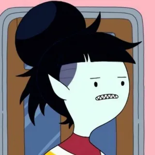 🖤 Marceline the Vampire Queen Adventure Time Мультфильм, Вампир, Марселин, Время приключений, Персонаж telegram sticker