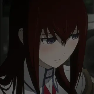 ⏱ Kurisu Makise Steins;Gate anime, garota, makise, kurisu, steins gate whatsapp sticker