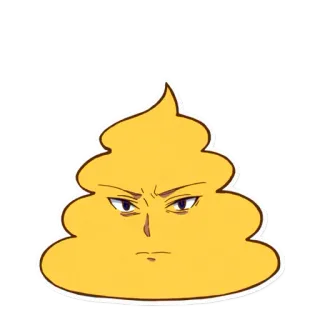 💩 caca, emoji, enfadado, expresión, gracioso whatsapp sticker