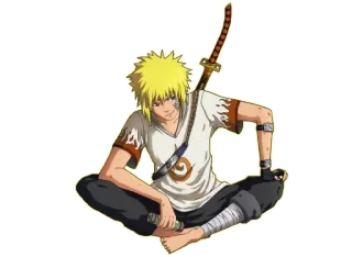 😊 Minato Namikaze Naruto Minato, Naruto, anime, character, ninja whatsapp sticker