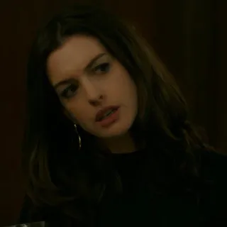 〰 женщина, актриса, портрет, Энн Хэтэуэй, человек, знаменитость whatsapp sticker