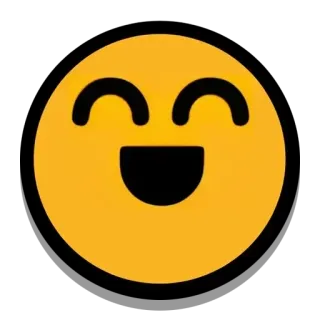 😄 emoji, smiley, feliz, rosto, alegre, amarelo telegram sticker