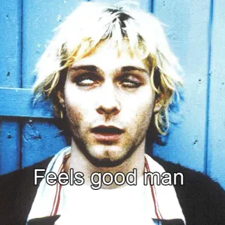 😣 Feels good man 表情包, Feels Good Man, 网络迷因, 反应, 搞笑, 哈哈 telegram sticker